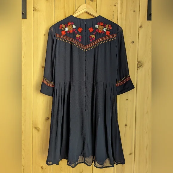 Embroidered Mini Dress - Picture 2 of 2